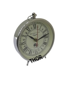 Round Table <b>Clocks</b> Handmade Classic Small Desk <b>Clock</b> Table <b>Clock</b> Home & Office Decor <b>Silver</b> Finish - Product Image 6
