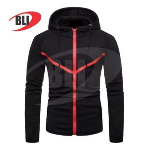 Derniers sweats à capuche en molleton 100% de haute qualité, coupe régulière, motif à carreaux, écologiques, fermeture éclair, logo personnalisé OEM, pour hommes, 2025 - Product Image 4