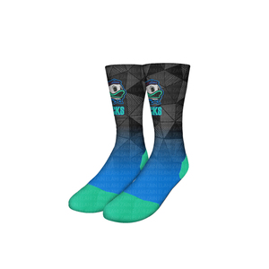 Chaussettes de sport pour hommes de haute qualité Logo personnalisé imprimé Chaussettes de sport légères sublimées par teinture - Product Image 2