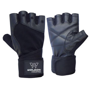 Guantes de Gimnasio de Cuero Completo para Fitness y Deportes, Levantamiento de Pesas, Ejercicios, Dominadas, Disponibles - Product Image 1