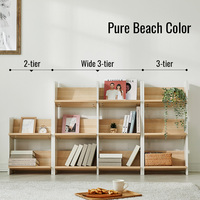 Bibliothèque modulaire en métal pour enfants coréenne, rangement de livres pour salon, bureau à domicile, extensible, moderne, pour petites surfaces