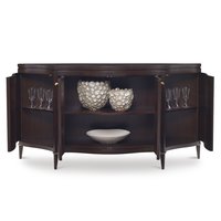 Buffet de rangement de cuisine de luxe italien, en bois de chêne moderne, Table de Buffet à 2 portes avec étagères réglables