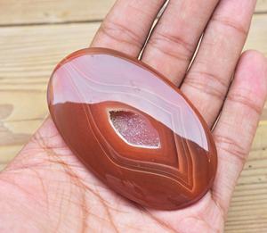 ¡Deslumbrante! Ágata Natural de Botsuana, piedra semipreciosa, Ágata Sardonyx en capas, naranja - Product Image 3