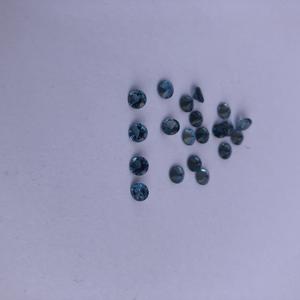 Topaze bleue de Londres naturelle de 3mm à facettes, coupe ronde, vente en gros de pierres précieuses en vrac Fabricant Offre en gros à prix d'usine Fournisseur Vente - Product Image 3