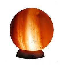 Lampe boule de Tennis sel de l'Himalaya rose fleur sculptée sel naturel décor à la main Style pyramide verre artisanat Technique brute - Product Image 6