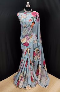 Banarasi เสื้อไหมผ้าแจ็คการ์ดผ้าแจ็คการ์ดสำหรับสตรีใส่ในงานเทศกาลปาร์ตี้ทุกวันผ้าส่าหรีเนื้อผ้านุ่ม - Product Image 6