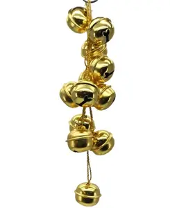 מתכת זהב פעמונים קטנים עיצוב תליית פעמון ינגל עבור חג המולד קישוט קישוט בית תפאורה הנמכר ביותר ינגל פעמונים