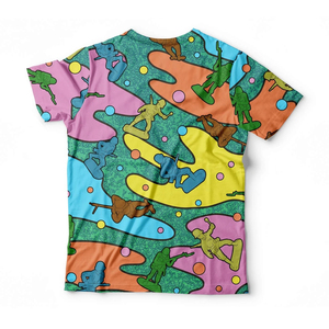 Men's Summer Trendy Outdoor Sports T-<b>Shirt</b> New Sublimation Print Polyester/Cotton Top with Private Label - Product Image 3