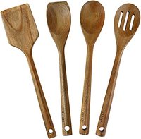 Cuillère de cuisson en bois Ustensiles Maison Cuisine top design Cuillères en bois pour la cuisson Teck Cuillères de cuisine en bois Spatule utilisation suspendue