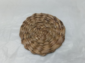 Luxury Style <b>Round</b> Shape Seagrass Wall <b>Placemat</b> Antique Water Hyacinth Braided Rattan Tablemats for Home Kitchen Decor - Product Image 2