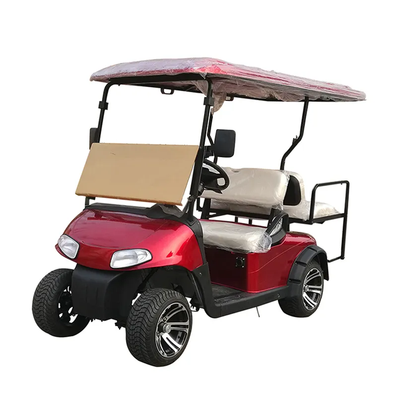 Carrito de golf eléctrico con energía solar, carrito de golf de 2 asientos, barato, venta al por mayor