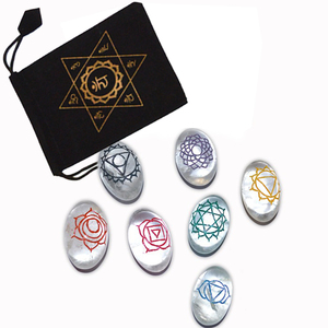Supplier of <b>Crystal</b> Quartz Lingam Color Engraved <b>Chakra</b> Symbol : <b>Crystal</b> Quartz Lingam Color Engraved <b>Chakra</b> Symbol for Sale - Product Image 1