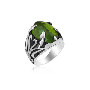 925 Sterling <b>Silver</b> Knight Faceted <b>Men</b> Stone <b>Ring</b> <b>Silver</b> <b>Ring</b> for <b>Men</b> Mans <b>Ring</b> - Product Image 4