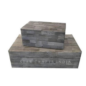 กล่องเครื่องประดับแบบฝังกระดูกดีไซน์3D ไม่เหมือนใครสินค้าแฮนด์เมดโดยงานฝีมือของดาวบรรจุภัณฑ์เครื่องประดับอินเดีย - Product Image 2