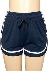 กางเกงขาสั้นสำหรับผู้หญิงแบบแข็งสำหรับเล่นโยคะพร้อมคุณสมบัติป้องกันแบคทีเรียและแห้งเร็วออกแบบเอง - Product Image 2