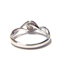 Bague de mariage classique torsadée en or blanc massif 18 carats avec diamants SI 1~2, sur mesure, vente en gros directe d'usine chinoise pour femme - Product Image 2