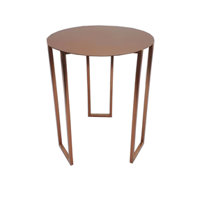 Mesa auxiliar de diseño moderno, sala de estar mate para metal chapado en cobre, muebles para el hogar - Product Image 1