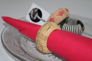 Servilleteros en ratán con forma circular para servilletas para decorar tu mesa en fiestas para guardar servilletas T/T Tradnary para todas las estaciones - Product Image 6