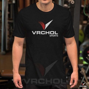 เสื้อยืดคอวีคอปกสไตล์ลำลองแบบอัดระบายอากาศขนาดพลัสไซส์สำหรับใส่ไปยิมออกแบบได้ตามต้องการ - Product Image 4