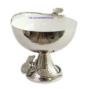 Golden Plated <b>Bowl</b> Aluminum Metal Luxury Look Serving <b>Snacks</b> Fruits Salad Table Ware Home Decorative <b>Bowl</b> - Product Image 2