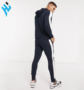 2025ชุดวอร์มผ้าฝ้าย100% 2ชิ้นสำหรับผู้ชายชุดวอร์มเสื้อสวมหัวมีฮู้ดและกางเกงจ็อกเกอร์โลโก้ตามสั่ง - Product Image 2