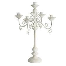 เชิงเทียนสีขาวพร้อมคริสตัลแขวน - Product Image 4