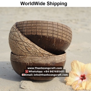 Cuenco natural hecho a mano con conchas de coco, producto de alta cantidad, barato, venta al por mayor - Product Image 3