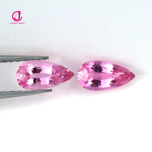 Venta al por mayor 100% Natural 10x5MM bebé rosa turmalina pera corte piedra preciosa DIY pendiente fabricación de joyas 2,46 Ct piedras preciosas sueltas proveedor - Product Image 4