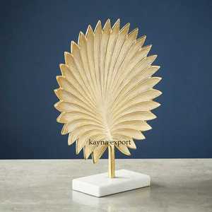 New Fancy Design Gold Platted Metal <b>Tree</b> Sculpture With <b>Marble</b> Base Wedding Gifting And Living Room Decorative Metal Sculpture - Product Image 4