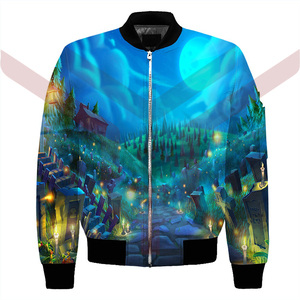 เสื้อแจ็กเก็ตเบสบอลสไตล์วินเทจ,OEM งานปักลายแขนโซ่ทำจากหนังสำหรับผู้ชาย - Product Image 1