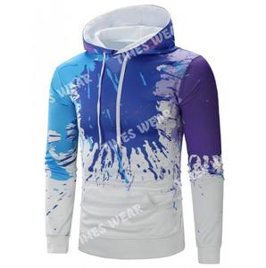 Venta al por mayor OEM Sudadera con capucha de manga larga Sublimación Jersey con impresión de logotipo hecho de poliéster/algodón Diseño de salpicaduras de pintura - Product Image 4