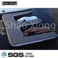 Station de Ski flottant en teck gonflable en forme de goutte d'eau, moteur pour bateau