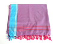 New Design Kikoy Towel Luxurious Turkish Towel with Stripe design or Fringes Customized Logo and Print Exporter in India.