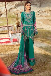 Vêtements de fête en lin brodé de haute qualité pour femmes, costumes shalwar kameez, vêtements indiens et pakistanais - Product Image 4