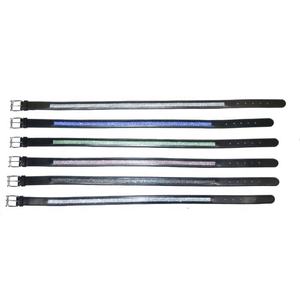 Ceintures de polo en cuir de vachette véritable de longueur personnalisée souple avec acier argenté réglable pour la qualité d'exportation de boucle depuis l'Inde - Product Image 5