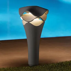 Rasen poller lampe Dekorative Säulen beleuchtung Europa Garten Klassische quadratische Pfosten lampe mit Sockel-Säulen leuchte