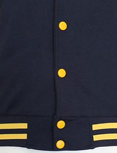 2025 chaqueta de béisbol Varsity personalizada para hombre con bordado de chenilla diseño a cuadros cuerpo de algodón y mangas de cuero de alta calidad - Product Image 4