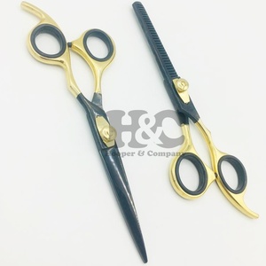 Nouvel arrivage Ciseaux pointus Kit de coiffeur pour outils de salon de coupe de cheveux Ciseaux amincissants Rasoir en acier inoxydable Vison durable - Product Image 1
