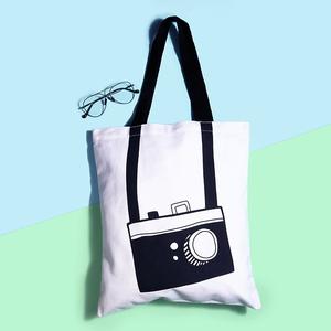 Sacs fourre-tout en toile de coton biologique pour shopping Jumbo Sac fourre-tout réutilisable imprimé avec logo personnalisé pour shopping écologique - Product Image 2