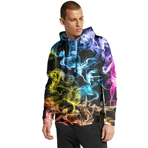Sweat à capuche respirant imprimé par sublimation pour hommes nouveauté personnalisée vêtements de rue à la mode - Product Image 2