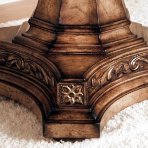 american classic <b>round</b> <b>dining</b> <b>table</b> <b>solid</b> mahogany <b>wood</b> natural finish wooden <b>dining</b> <b>table</b> indoor <b>dining</b> room furniture luxury - Product Image 4
