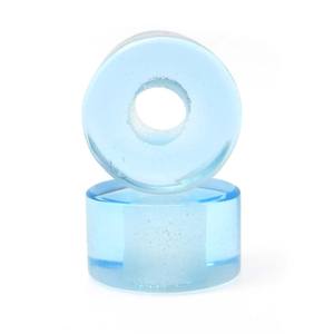 Cuentas de Topacio Azul Cielo Redondas con Orificio Grande de 14x8x4.5mm, Calidad AA, de Ishu Gems para la Elaboración de Joyería - Product Image 5