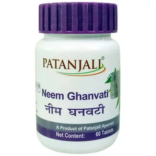 100% Natuurlijke En Ayurvedische Patanjali Neem Ghan Vati 40 Gm Tablet