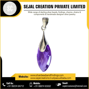Colgantes de Piedras Preciosas de Diseño Único al por Mayor, Plata de Ley 925 con Engaste de Bisel, Unisex, Precios al por Mayor - Product Image 3
