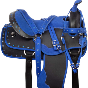 ตะวันตกความสุขเส้นทาง Barrel แข่งแสดงม้าอานสีฟ้าฟรีชุดแทร็คแผ่น - Product Image 1