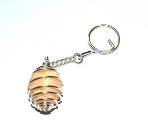 Llaveros de piedra lunar crema artesanal al por mayor - Product Image 1