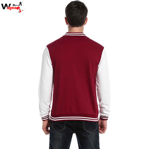 2026 Wholesale Men Custom Cotton <b>Fleece</b> Baseball <b>Jacket</b> Blank Hooded Wool <b>Jacket</b> men <b>jacket</b> - Product Image 3
