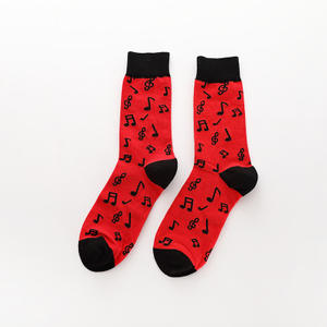 Chaussettes en coton avec logo personnalisé pour homme, chaussettes drôles et colorées de haute qualité, vente en gros, - Product Image 2