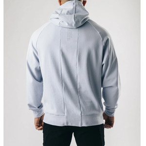 Sweat à capuche pour hommes en tissu polaire, Logo personnalisé, de haute qualité, vente en gros, - Product Image 4