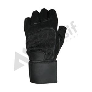Guantes de cuero unisex personalizados para levantamiento de pesas, venta al por mayor, logotipo personalizado, protección física, aplicación de entrenamiento - Product Image 1